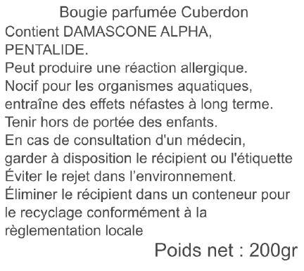 bougie cuberdon ugo 200gr