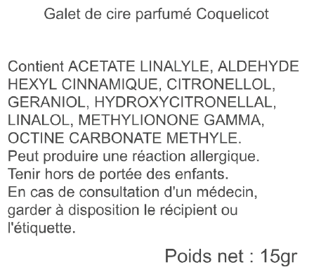 galet coquelicot le petit grassois 15gr