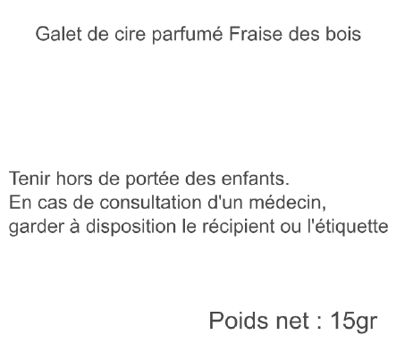 galet fraise des bois ugo 15gr