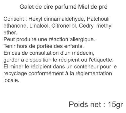 galet miel de pré sublisuisse 15gr