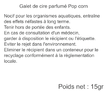 galet pop corn ugo 15gr