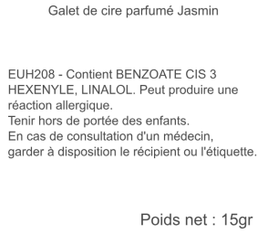 galet de cire jasmin smellingood 15 gr