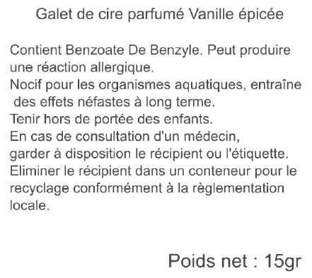 galet vanille épicée subliscents 15gr