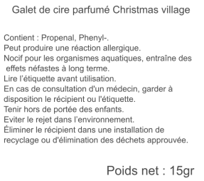 galet christmas village subliscent 15gr