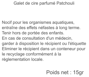 galet patchouli grassois 15gr